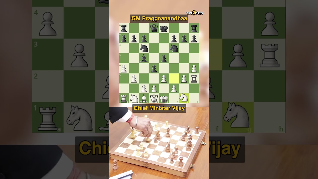 Praggnanandhaa met Chief Minister Vijay received his wishes and played a Chess Game with him. ❤️♟️