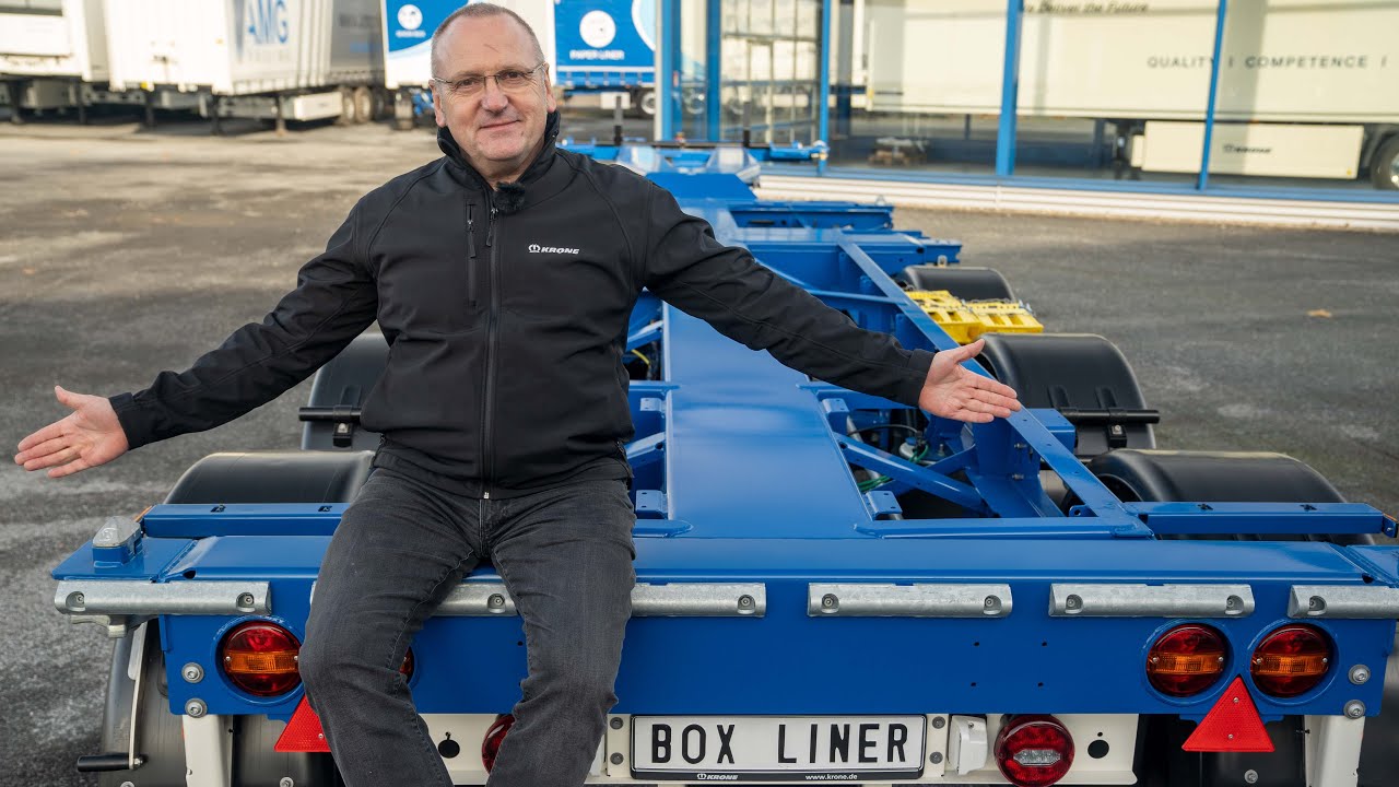 How to transport 45 foot containers with short tunnel. | KRONE TV