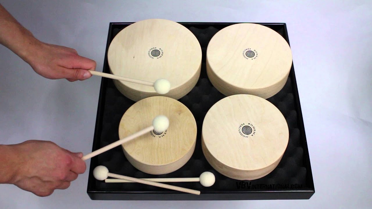 Set de 4 Toms en Bois - Rohema Percussion