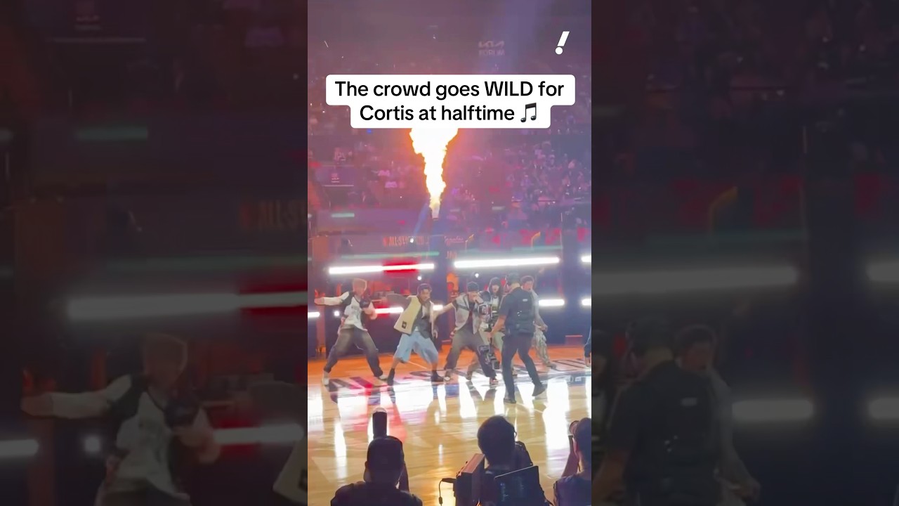 K-pop band #cortis was LIT during halftime at the NBA Celebrity All-Star Game ⭐