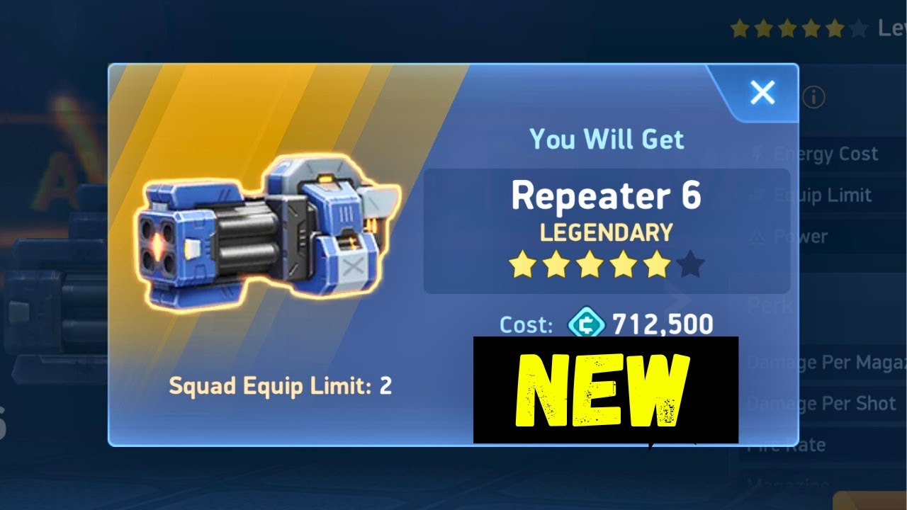 Repeater 6 Unlocked + gameplay - Did I just waste my credits? | Mech Arena