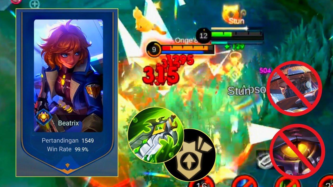 RAHASIA BUILD DAN EMBLEM GLOBAL BEATRIX! BIKIN 2 HERO META INI GAK BERKUTIK! MOBILE LEGEND INDONESIA