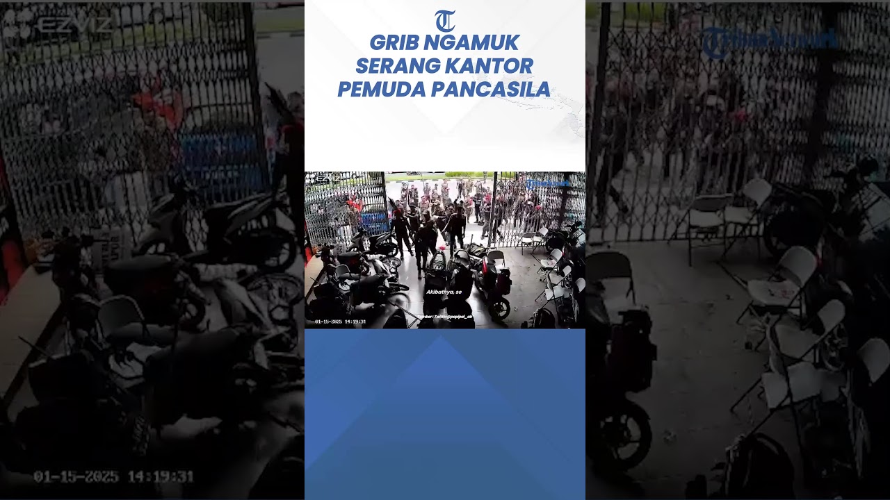 MENCEKAM, Detik-detik Massa GRIB Ngamuk Serang Kantor MPW Pemuda Pancasila