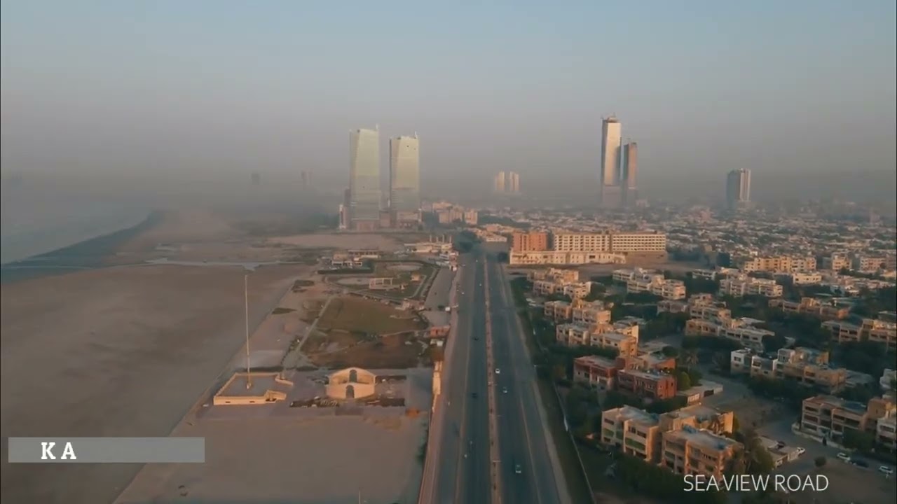 The city of Lights Karachi Pakistan  I Aerial Views