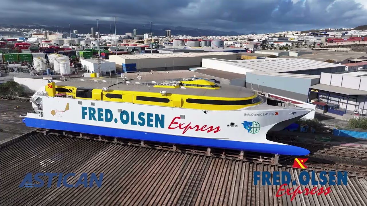 Puesta a punto del Barlovento Express en ASTICAN | Fred. Olsen Express