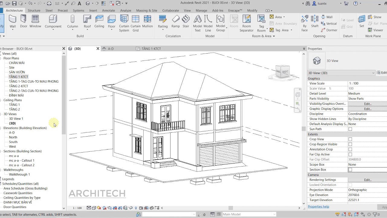 Revit-những điều cơ bản khi triển khai hồ sơ thiết kế kiến trúc-bài 00