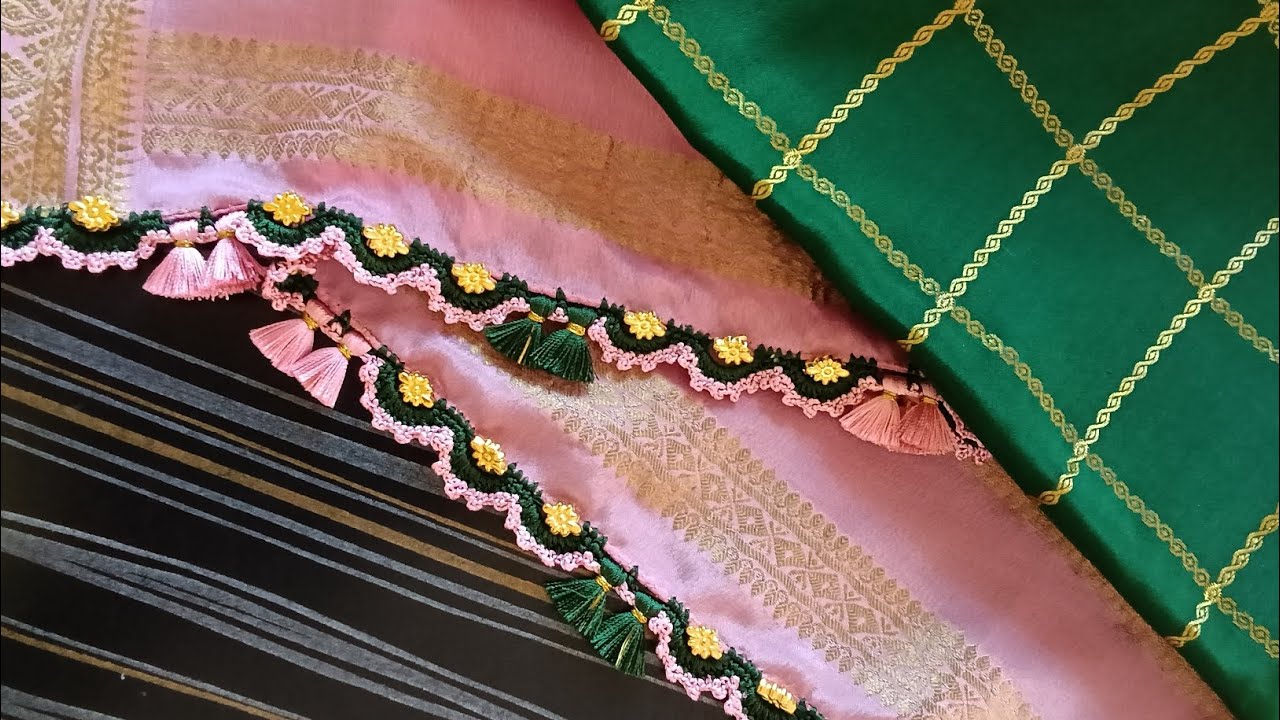 @shrivanipraveen @croshawork @fancy kuchchu @mysore\silk\saree @without/beads/chrosha/work