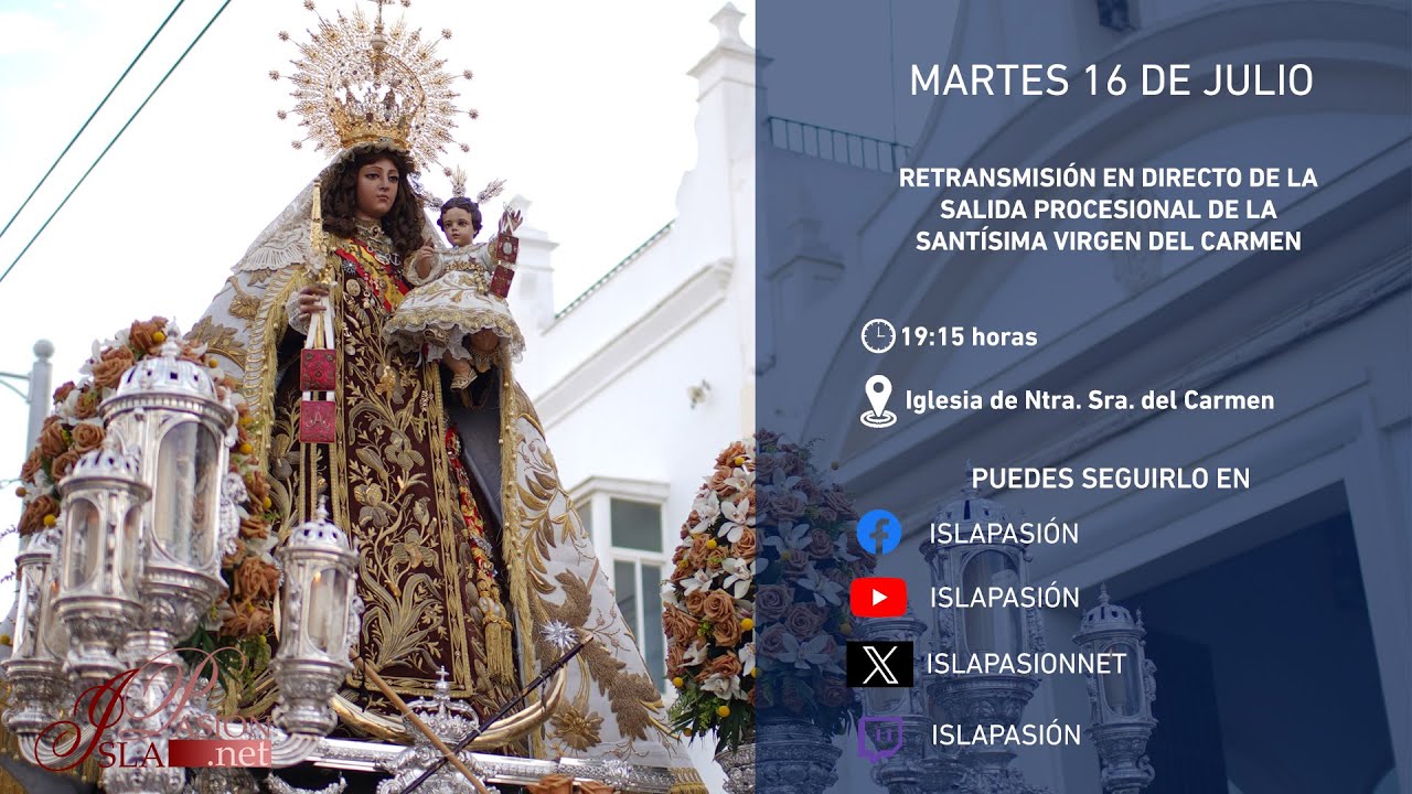 #DIRECTO | Salida procesional de la Virgen del Carmen Coronada | 2024