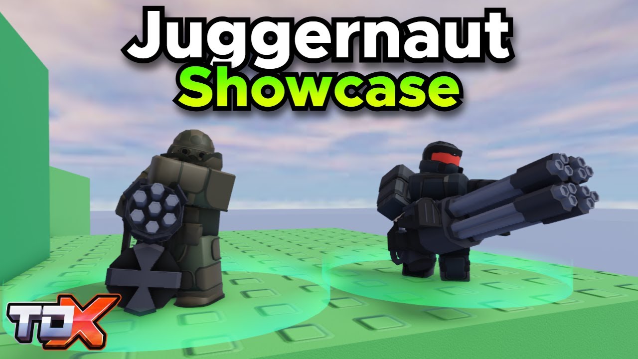 TDX Juggernaut Showcase (Stats + Gameplay) - Tower Defense X Roblox
