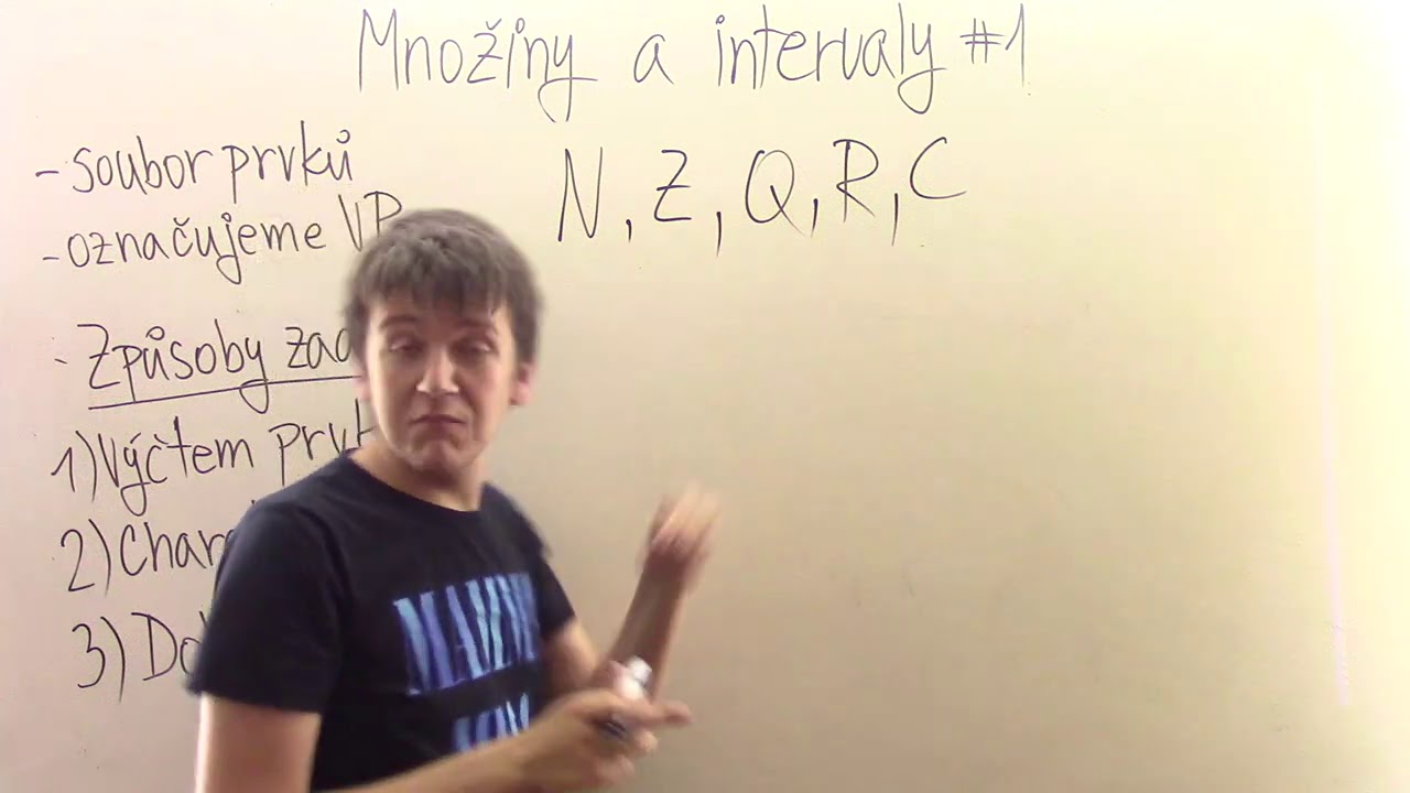 Množiny a intervaly #1 - Zápis množin