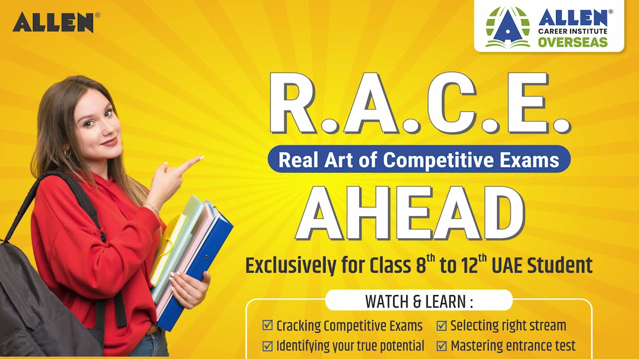 🔴Live Webinar | R.A.C.E, The competitive exams | 13th May 21 | ALLEN Overseas UAE