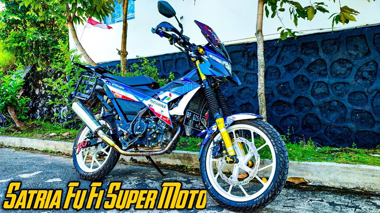 #297 Satria Fu Fi Super Moto Modifikasi Harian Touring - Review Sekilas Motor Rider Fi Mandalika