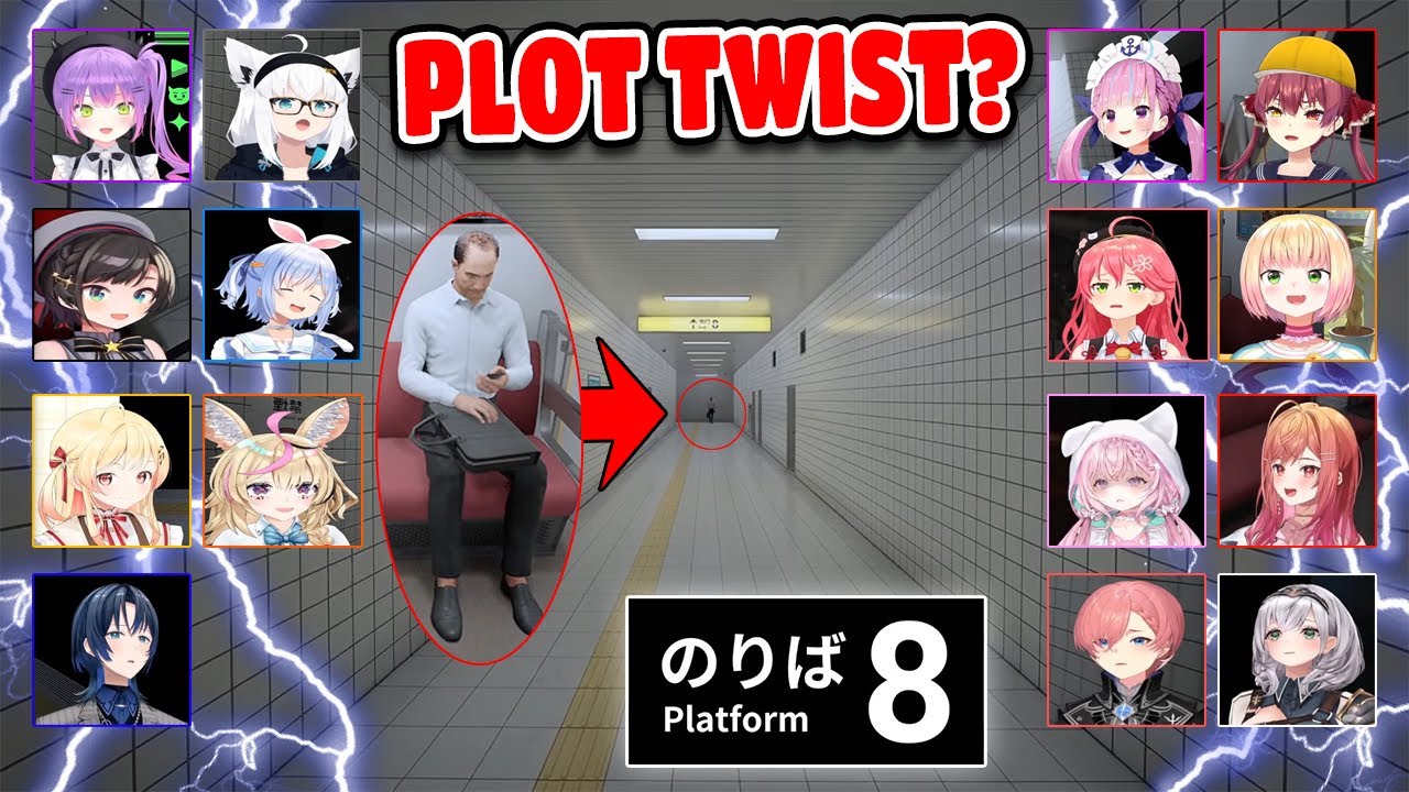 All Hololive Members Reaction To Platform 8 Ending Hololive【ENG SUB】