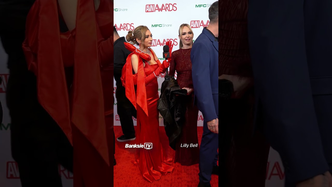 Lilly Bell talks to Banksie at AVN 2025 ​#AVNAwards #Fashion #RedCarpet #BanksieTV #Interview