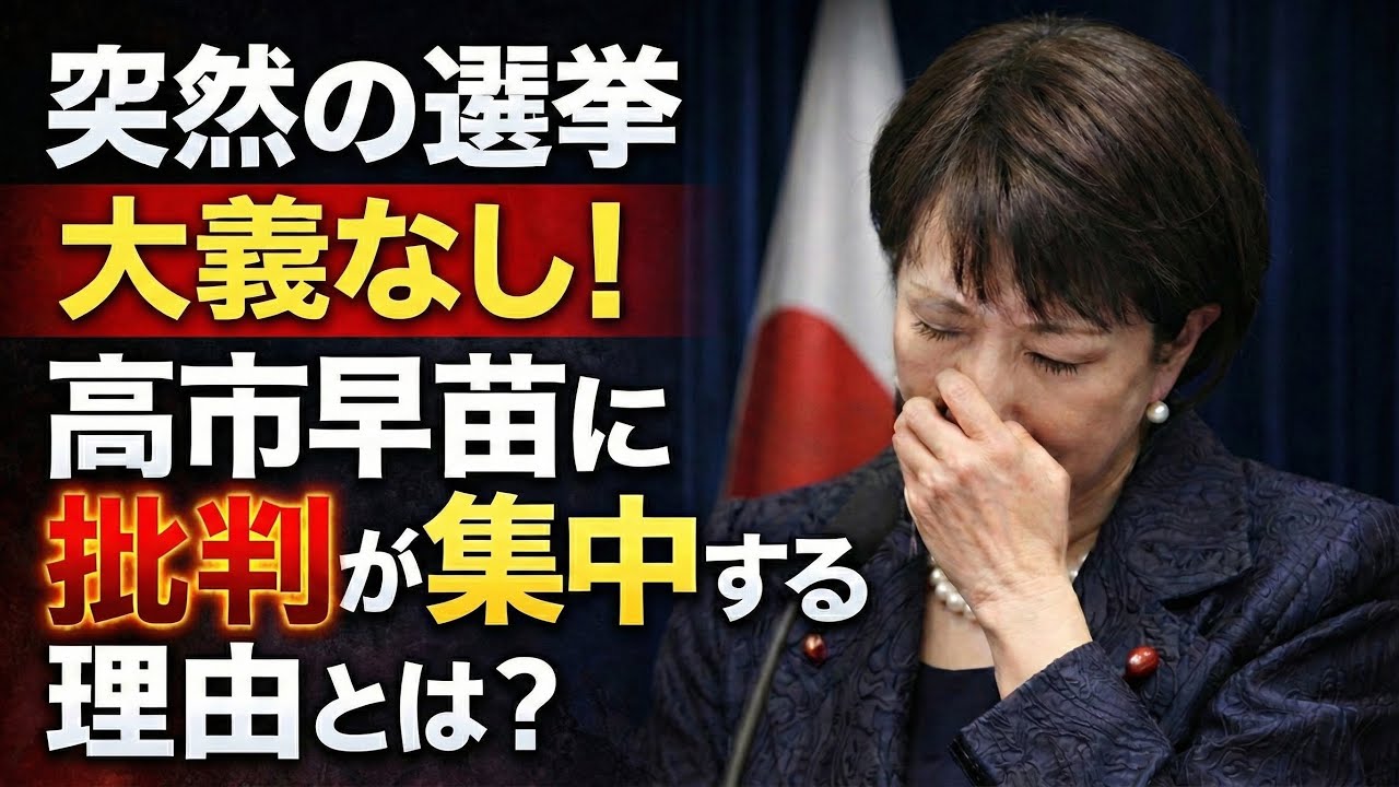 高市早苗の人気低下も、、、突然の解散に批判が集中してる理由とは？元朝日新聞・記者佐藤章さんと一月万冊