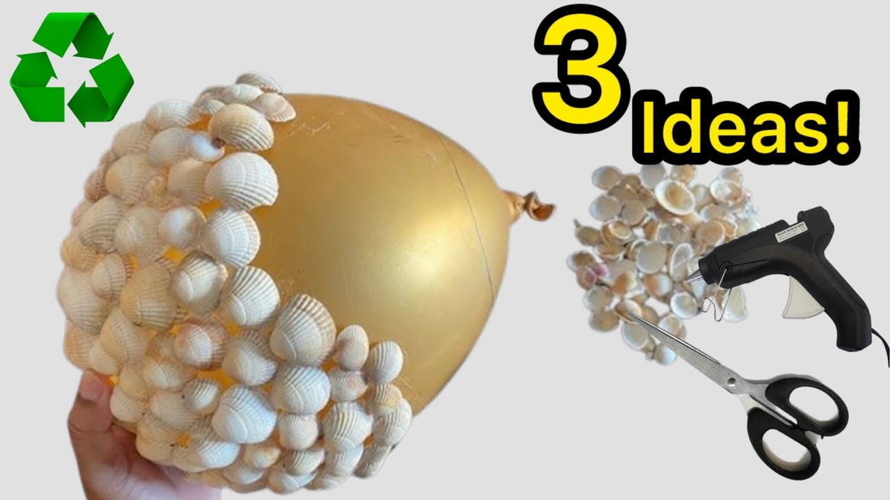 3 Easy Seashell Crafts | DIY Home Decoration Ideas with Seashells