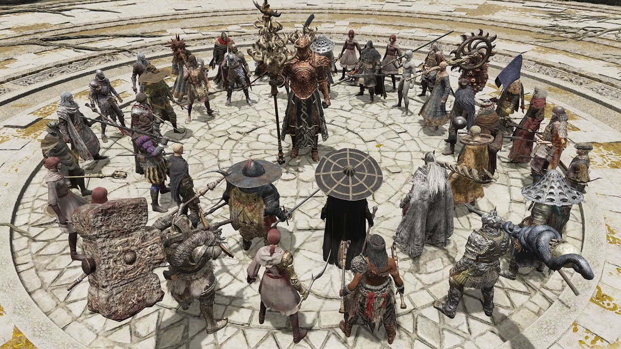 Crucible Knight Siluria Vs NPCs - Elden Ring
