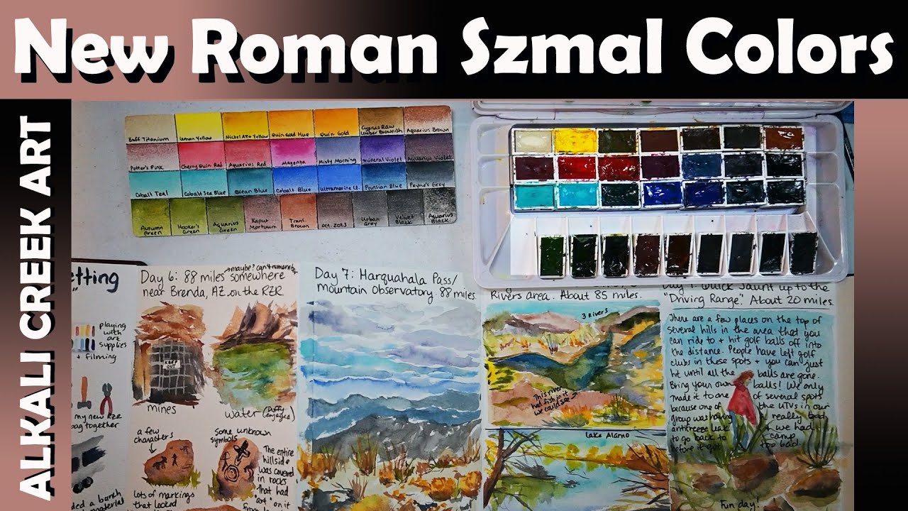 New Roman Szmal Watercolors - Palette Redo and Color Testing