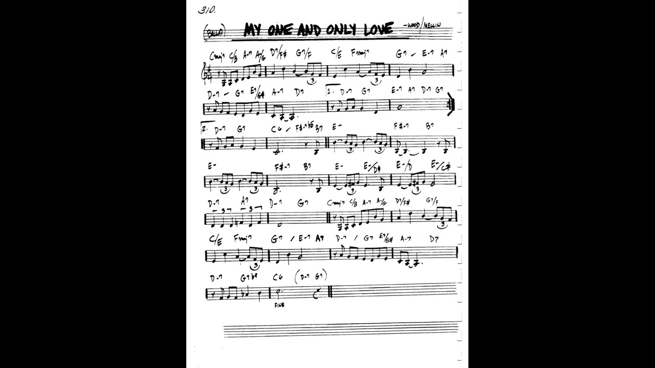 My One and Only Love   Backing Track ⧸ Play Along efk0Fds2ugY
