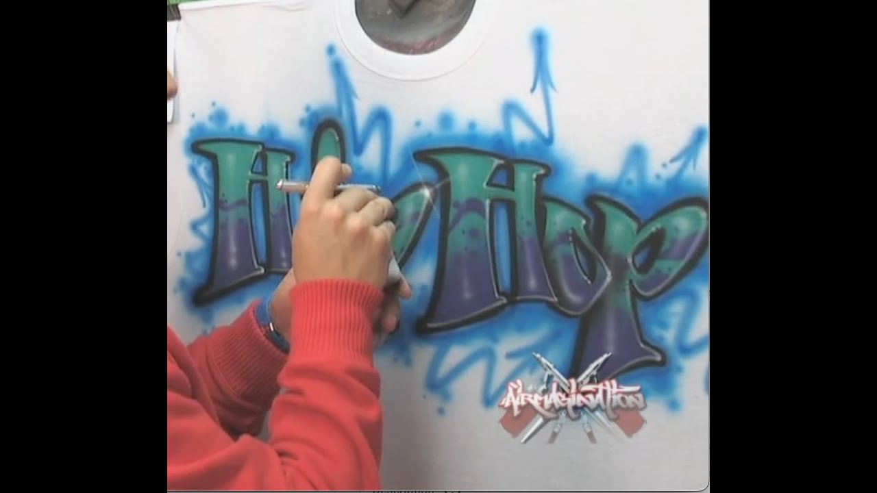 How To Airbrush Graffiti (Beginner friendly) - Airmagination Hip Hop Airbrushing Vol. 4