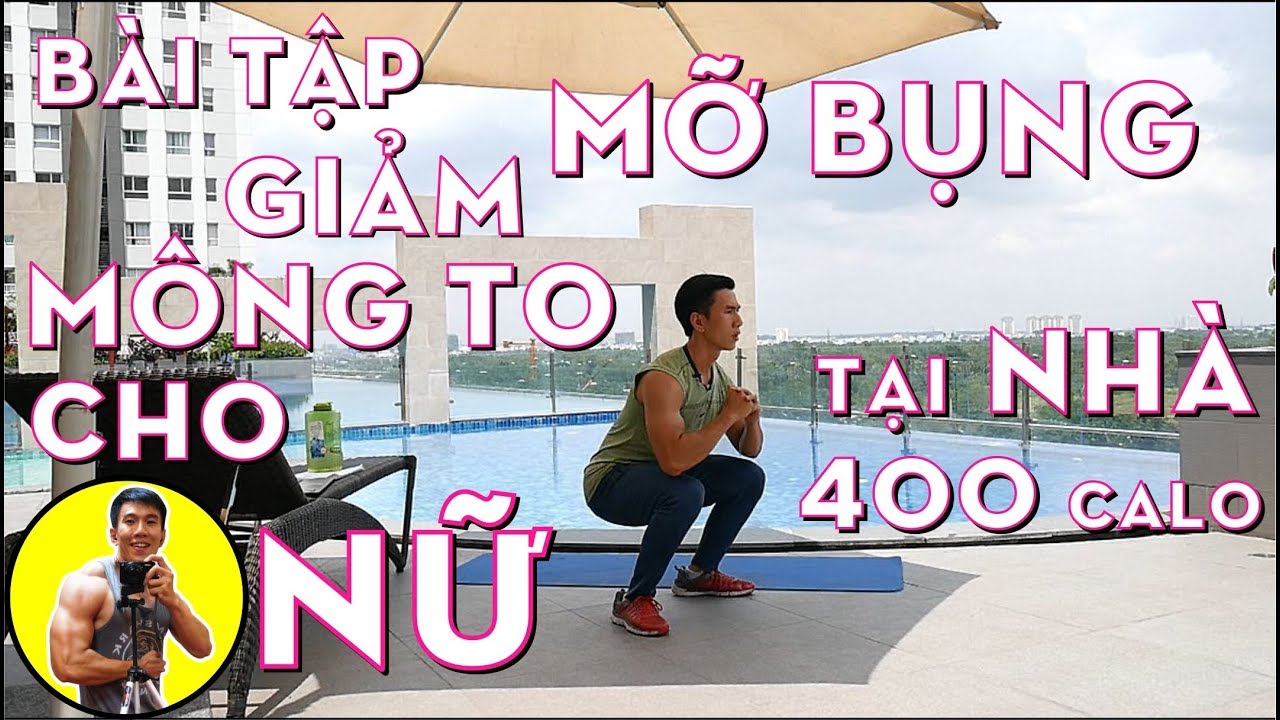 Bài Tập Giảm Mỡ Mông To Tại Nhà Cho Nữ - 400 Calories 27 Min | HLV Ryan Long Fitness