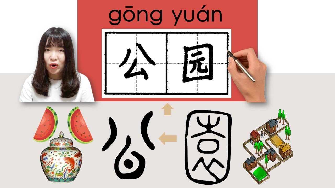 【NEW HSK3】_#HSK3#_公园/公園/gongyuan/(park) How to Pronounce/Say/Write Chinese Vocabulary/Character