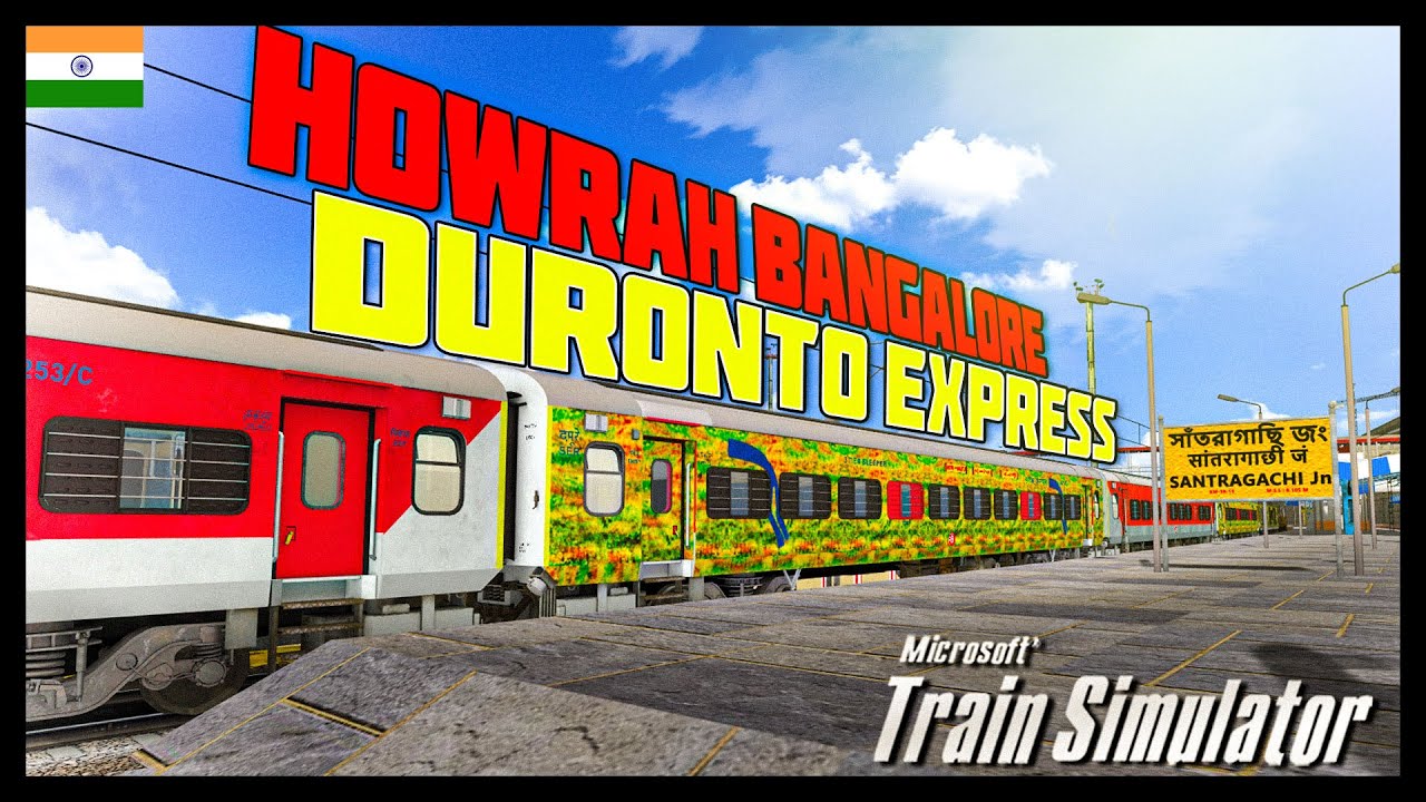 TRAIN WHICH CHALLENGES RAJDHANI EXP | 12245 HOWRAH BANGALORE DURONTO EXP | INDIAN TRAIN SIMULATOR
