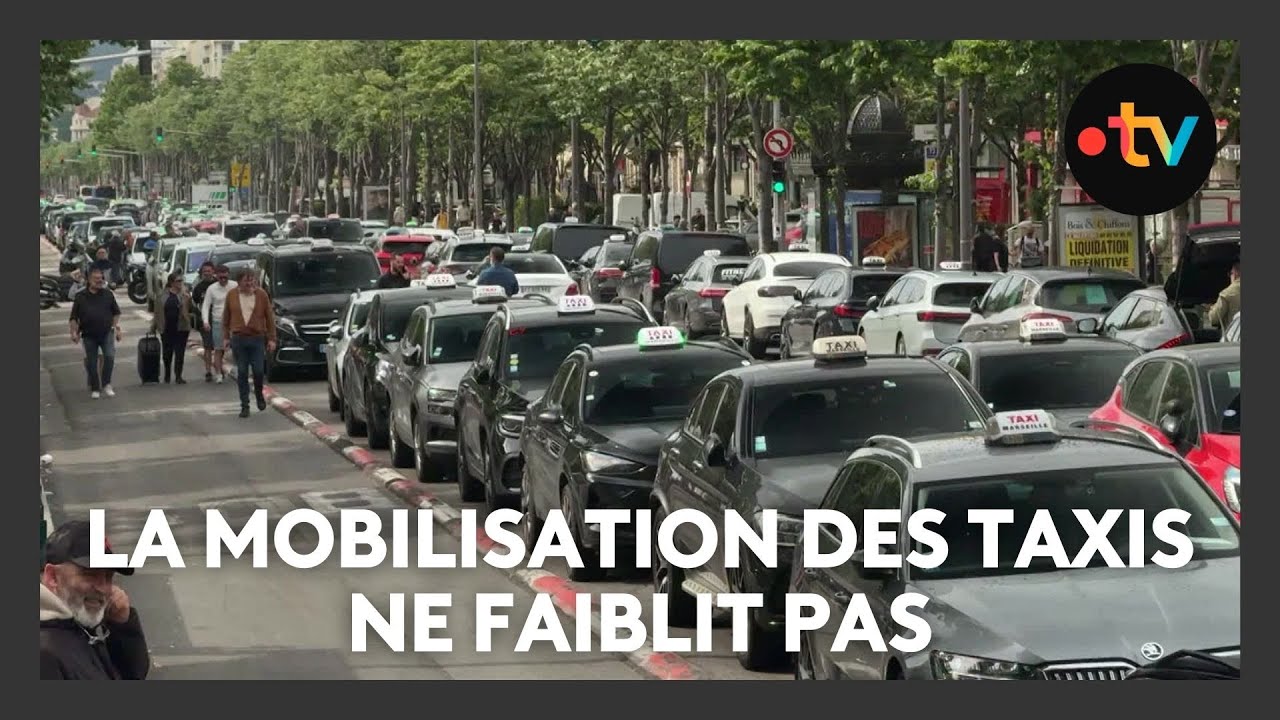 La mobilisation des taxis ne faiblit pas à Marseille