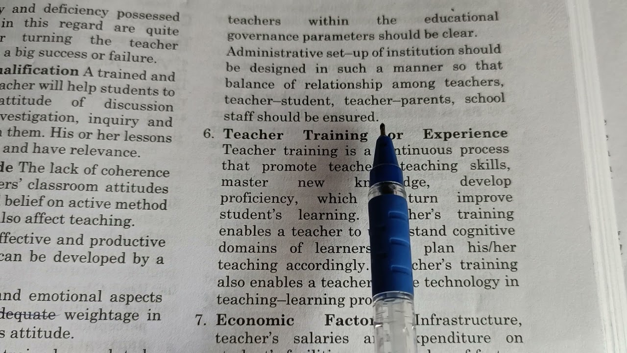 Factors affecting Teaching -NET EXAM