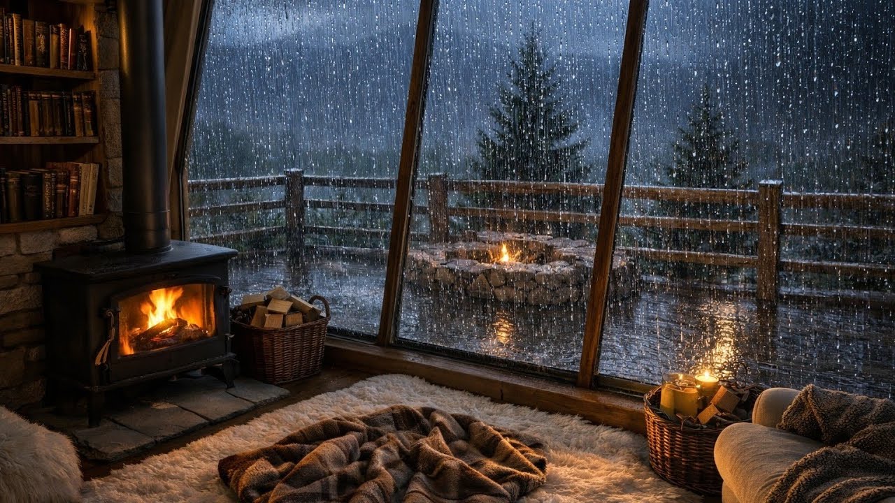 Rain Sounds in a Cozy Bedroom | Sleep Fast & Stay Asleep