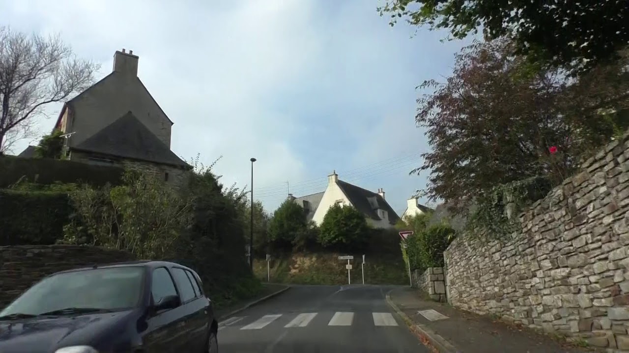 Driving Around 22300 Lannion, Côtes-d'Armor, Brittany, France 2nd November 2017