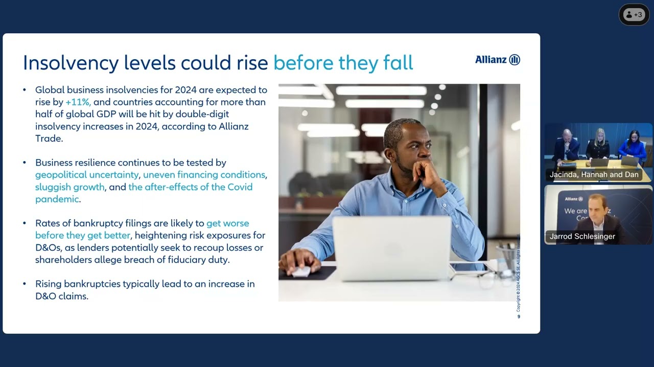 Directors and Officers D&O Insurance Insights 2025 | Webinar | Allianz Commercial