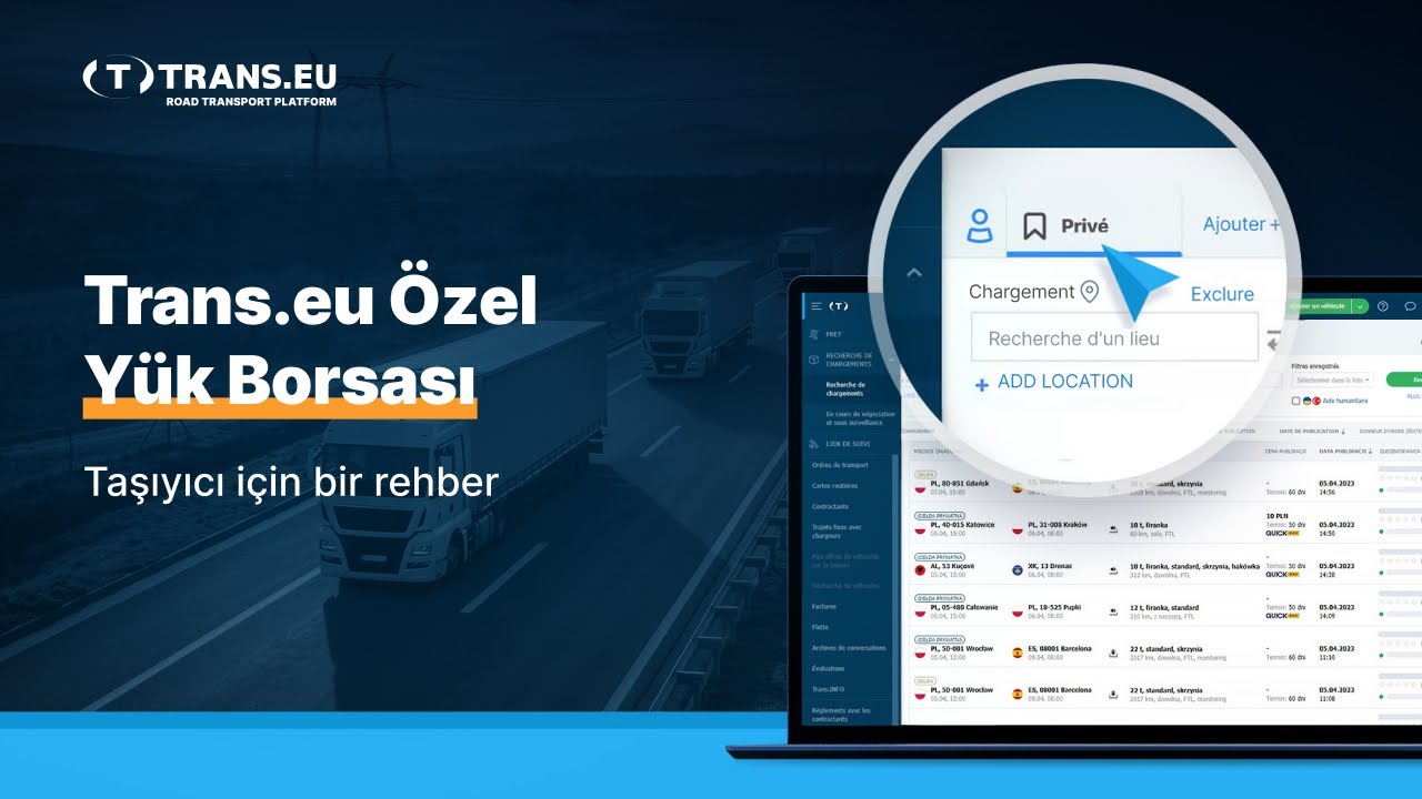 Trans.eu Özel Yük Borsası - Taşıyıcı için bir rehber