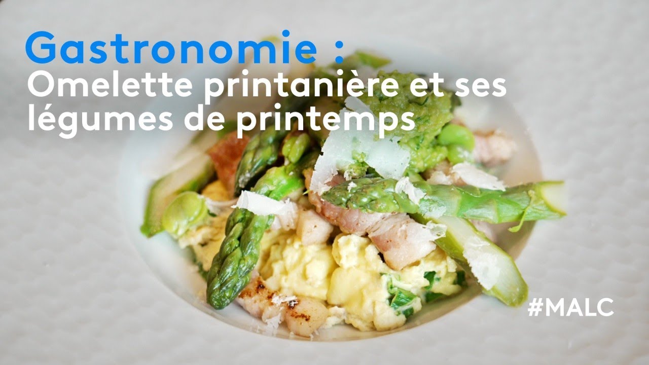 Gastronomie : omelette printanière et ses légumes de printemps