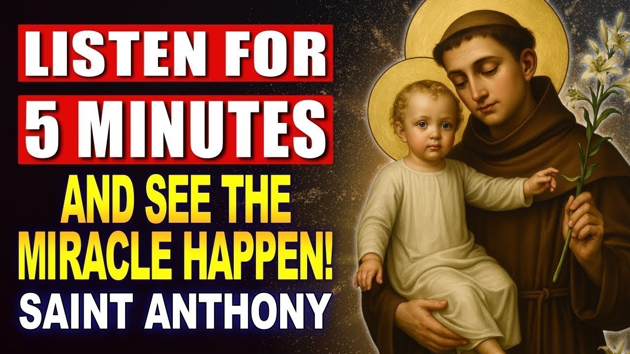 💖Miraculous Chaplet to Saint Anthony of Padua – A Powerful Prayer for Urgent Needs 🙏