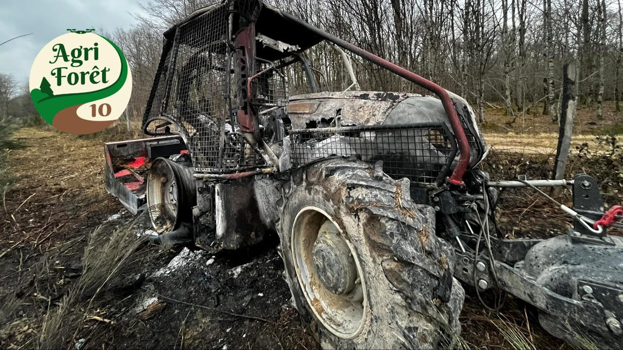 Notre Tracteur Forestier R&eacute;duit en Cendres...