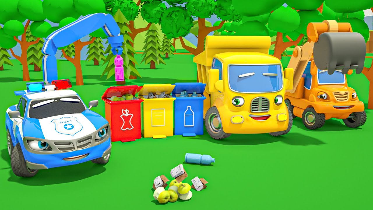Don't Throw Garbage! - Baby Shark + Ten In The Bed Songs - Baby Nursery Rhymes & Kids Songs