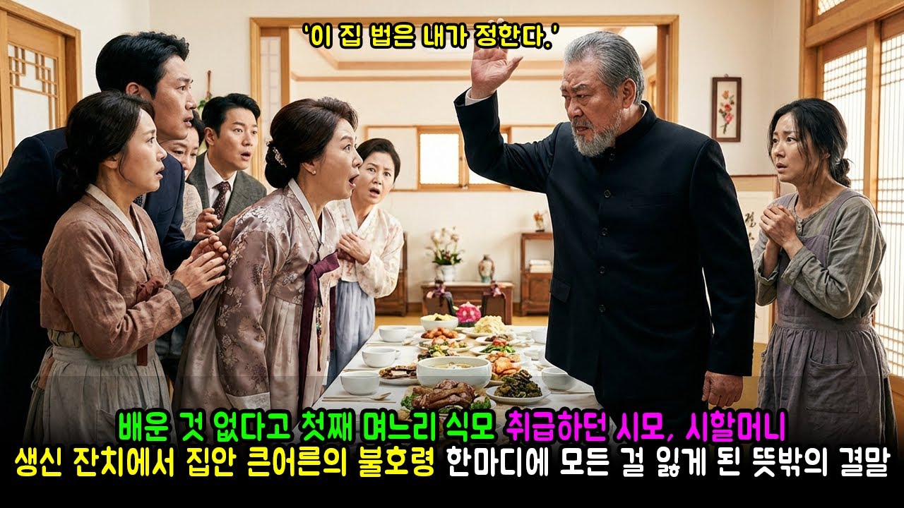 배운 것 없다고 첫째 며느리 식모 취급하던 시모, 시할머니 생신 잔치에서 집안 큰어른의 불호령 한마디에 모든 걸 잃게 된 뜻밖의 결말 | 반전사연 | 감동사연 | 노후사연
