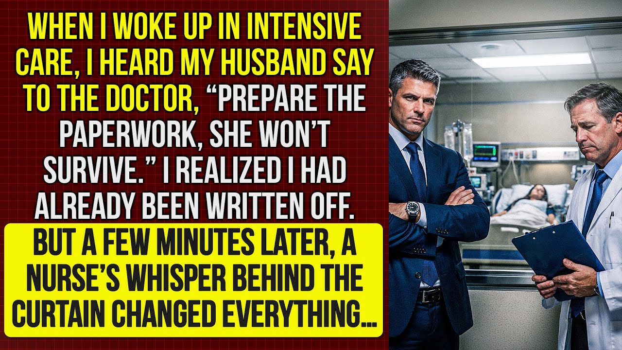 I woke up in intensive care and heard my husband say, “Prepare the papers. She won’t survive.”