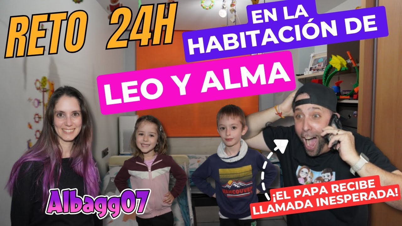 Reto 24h en la HABITACIÓN de LEO y ALMA