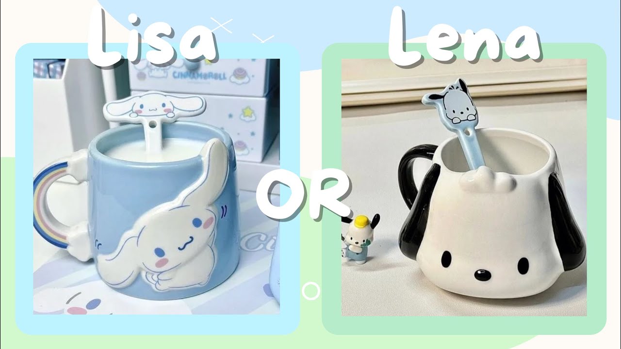 Lisa or lena || Cinnamoroll VS Pochacco 💙💚 #lisalena #Lisa #lena