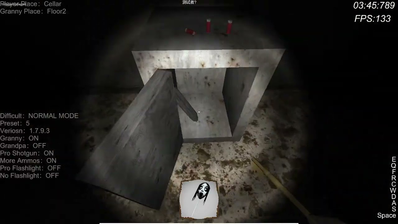 Granny LGC Menu 7.0 Veriosn 1.7.9.3 Remake Beta Player Can Jump Weapon room SL Mask