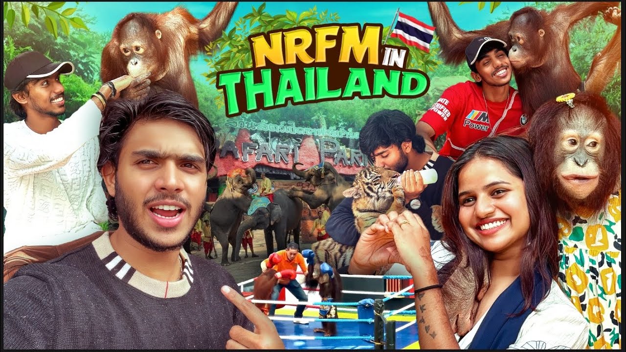 Thailand குரங்கு romba மோசம் pa 😅🐒 Fun in Safari world 🌴🦁🐯 | NRFM-VOICE 