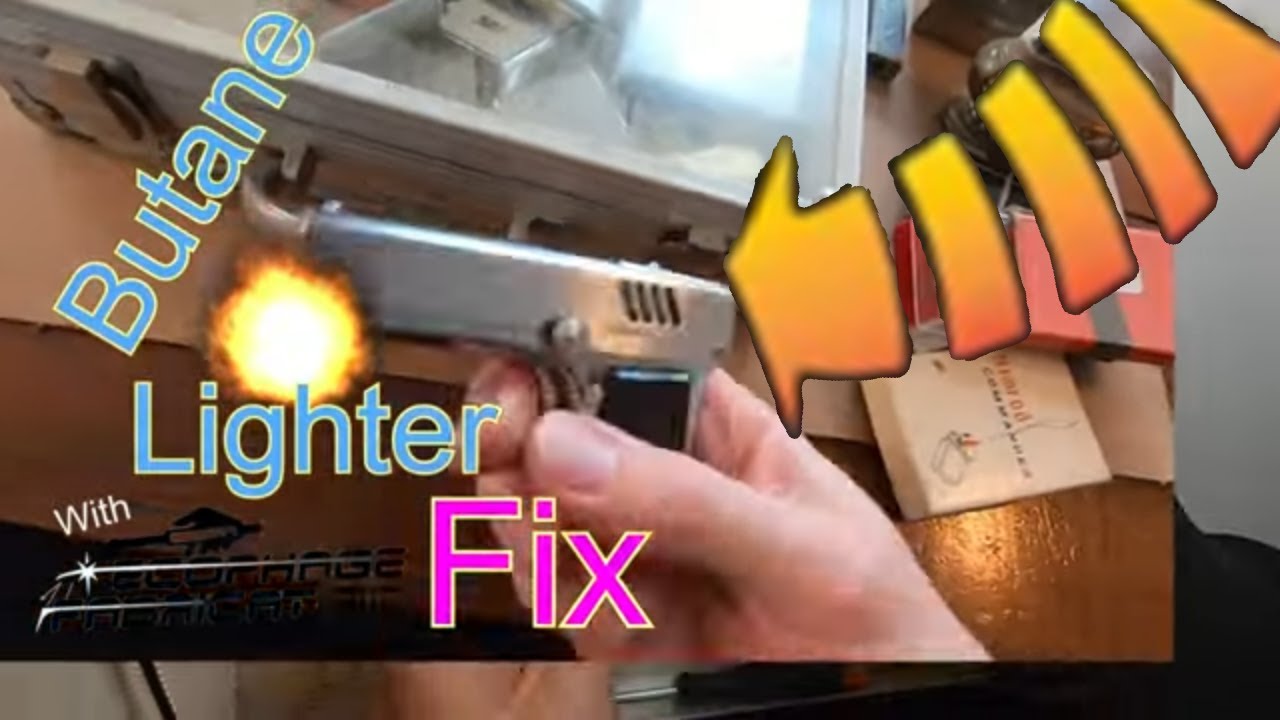 Простой ремонт заправляемой бутановой зажигалки - Fix No - Взлом газовой зажигалки с низким расхо...