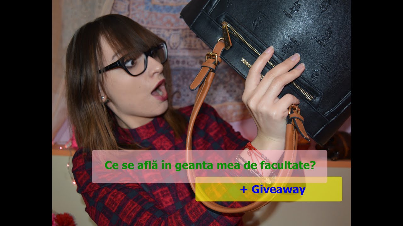 Ce se află în geanta mea de facultate + mic Giveaway(închis)