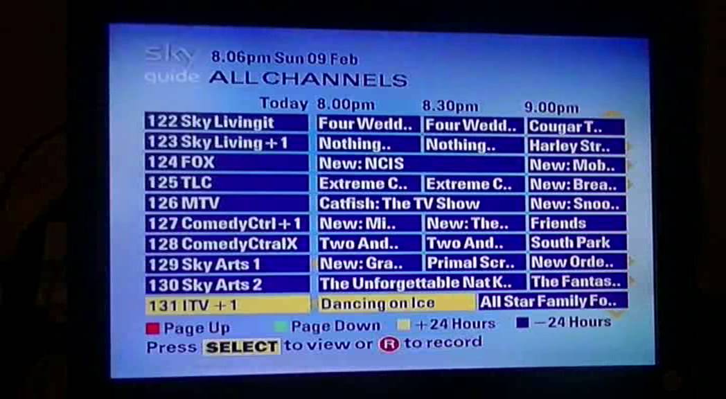 Sky EPG music early 2014 (9th feburary 2014)