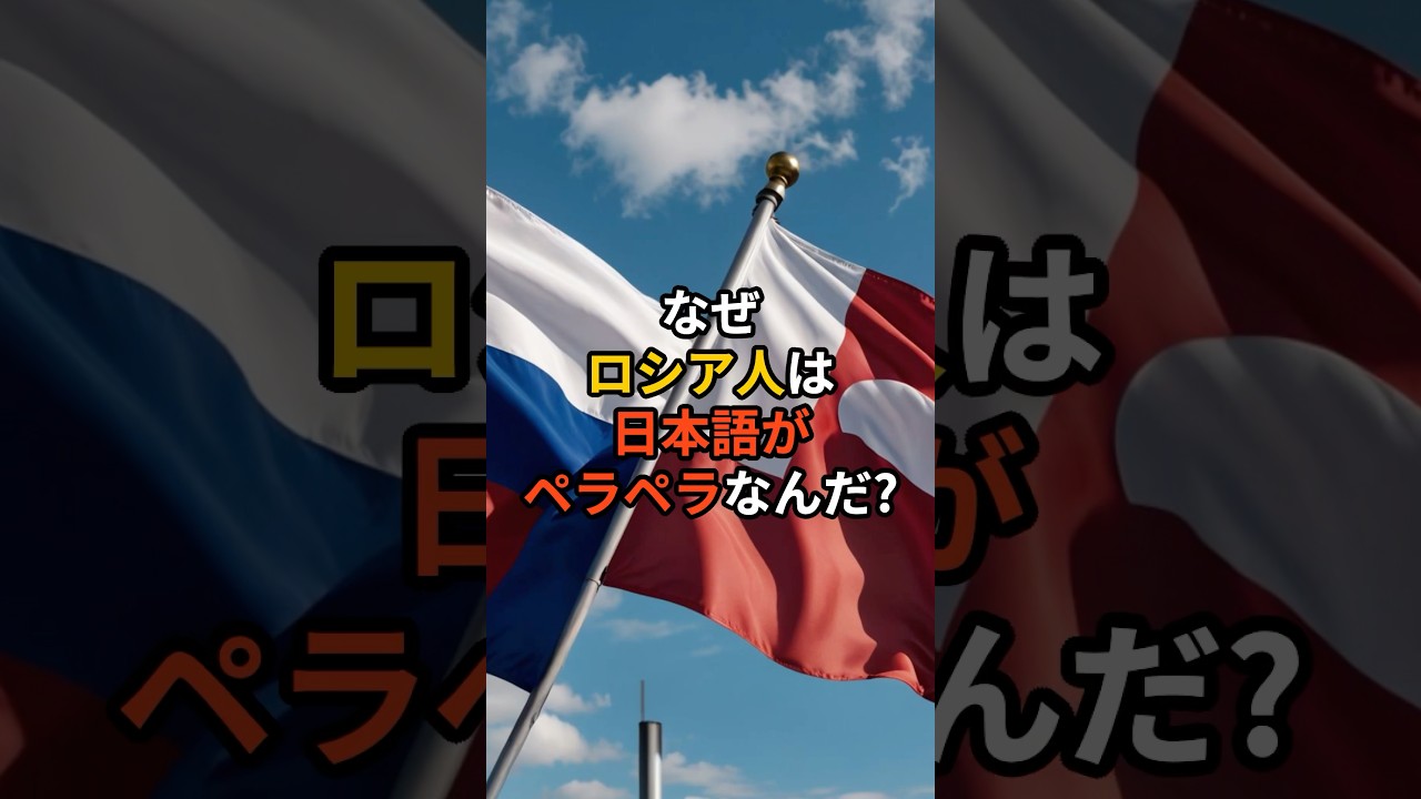なぜロシア人は日本語がペラペラなんだ？#日本人#ロシア#日本語