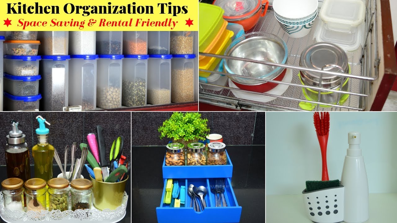 Space Saving & Rental Friendly Kitchen Organization Ideas | How to Organize a Kitchen | Urban Rasoi