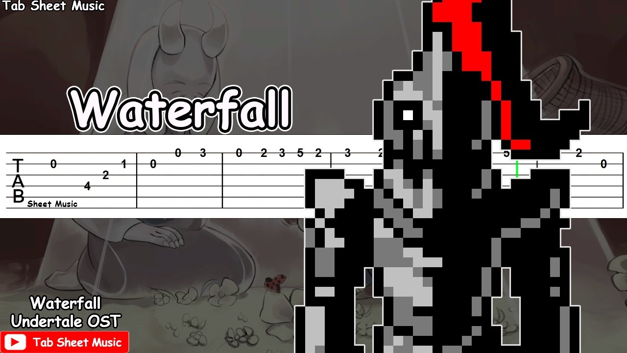 Undertale OST - Waterfall Guitar Tutorial