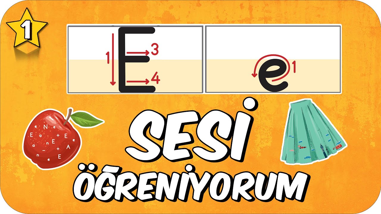 E Sesi Öğretimi 🍎 Okunuşu ve Yazılışı 🏠 1.Sınıf #2024